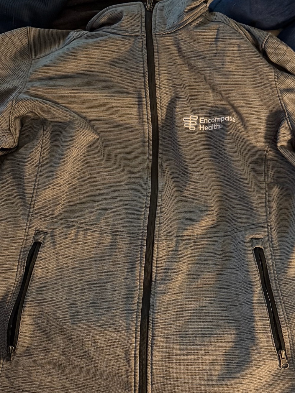 Encompass Health Port Authority Heathered Gray Ladies Full-Zip Jacket